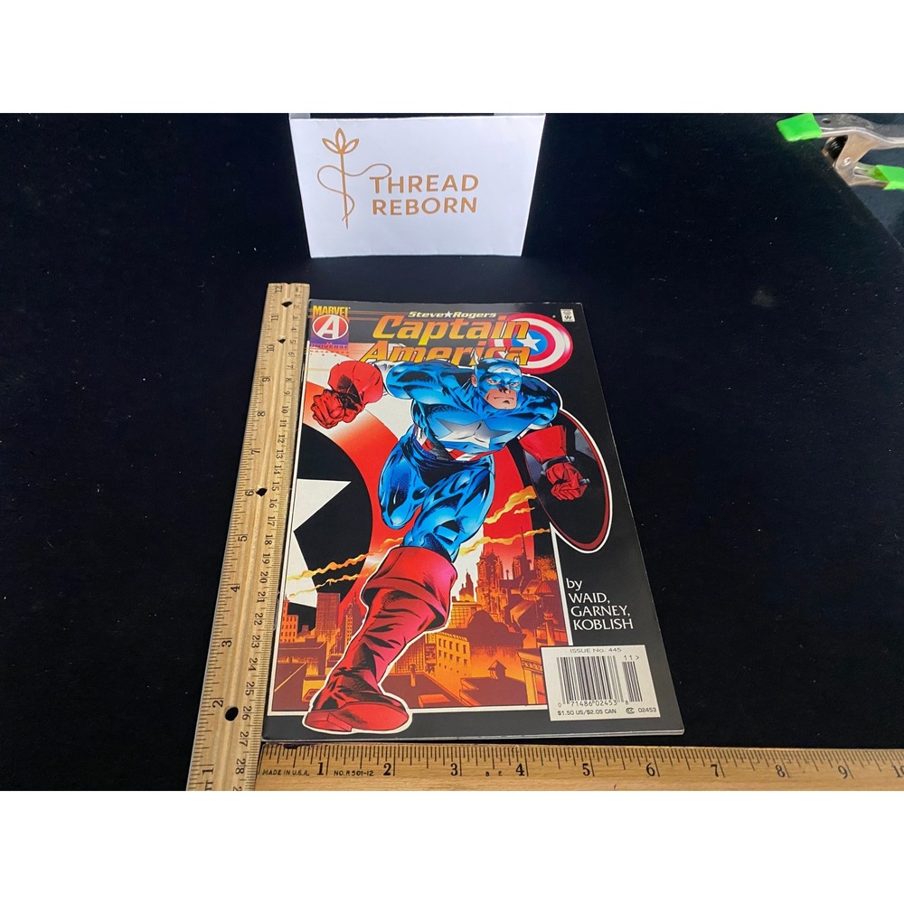Captain America Steve Rogers Comic Book Marvel 445 April 1996